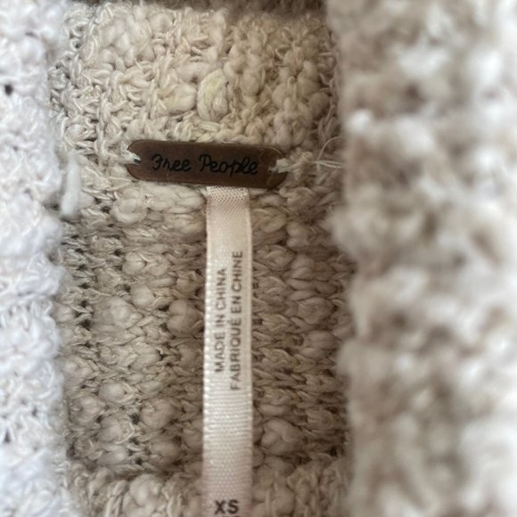 Freepeople Big Easy Cowl Neck Boxy Cropped Sweater - Picture 4 of 6